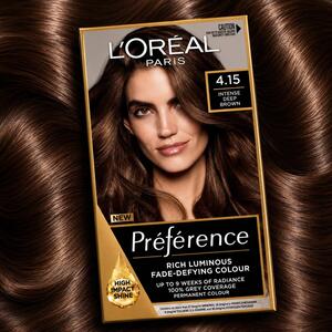 L'Oreal Paris Preference 4.15 Intense Deep Brown Permanent Hair Dye