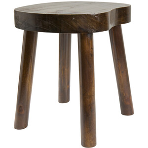Dark Wood Footstool