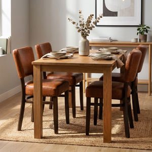 Pair of Oregon Tan Dining Chairs