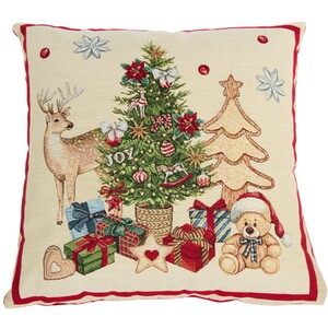 Joy of Christmas Tapestry Cushion