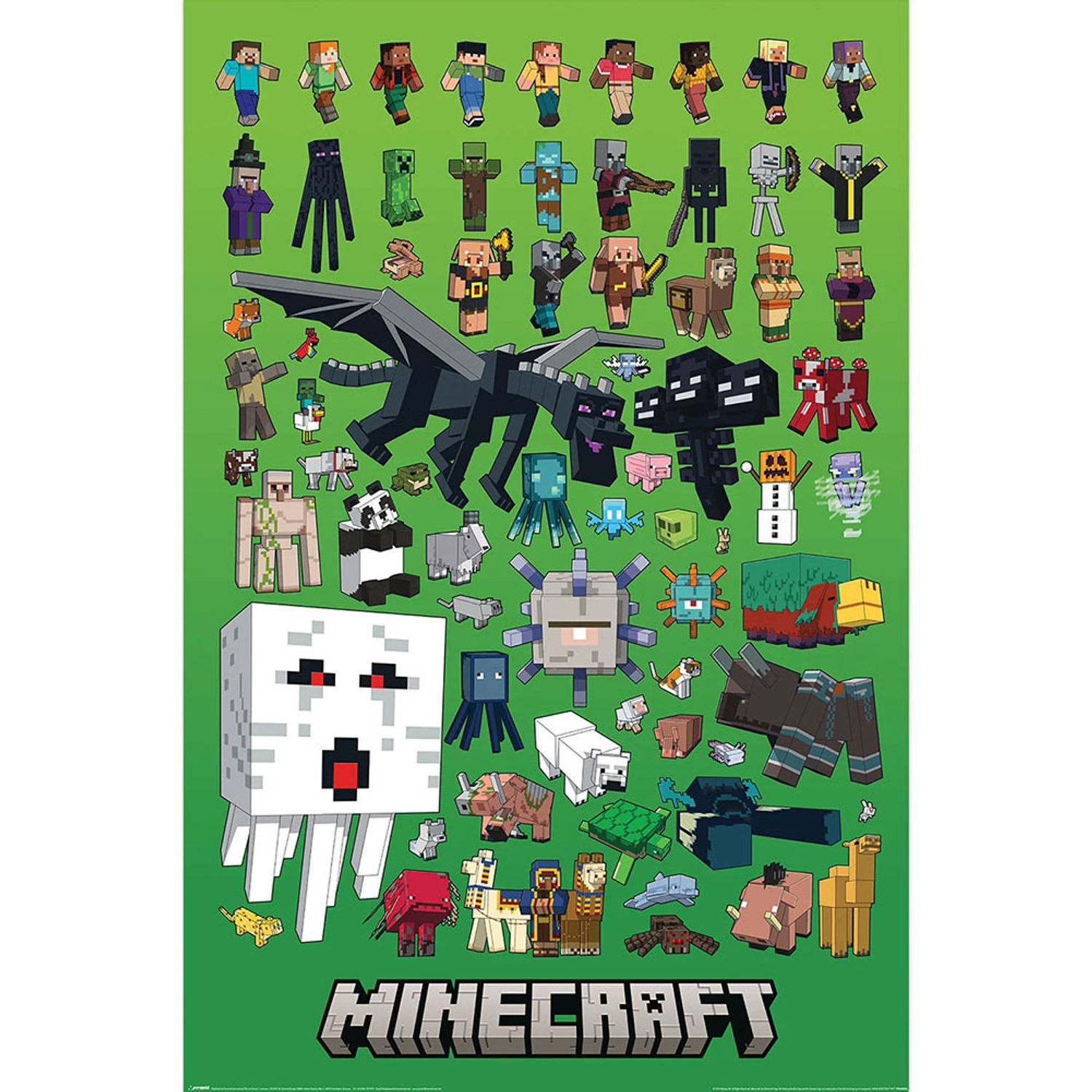 Joom Minecraft Black Character Montage Poster - Image 3