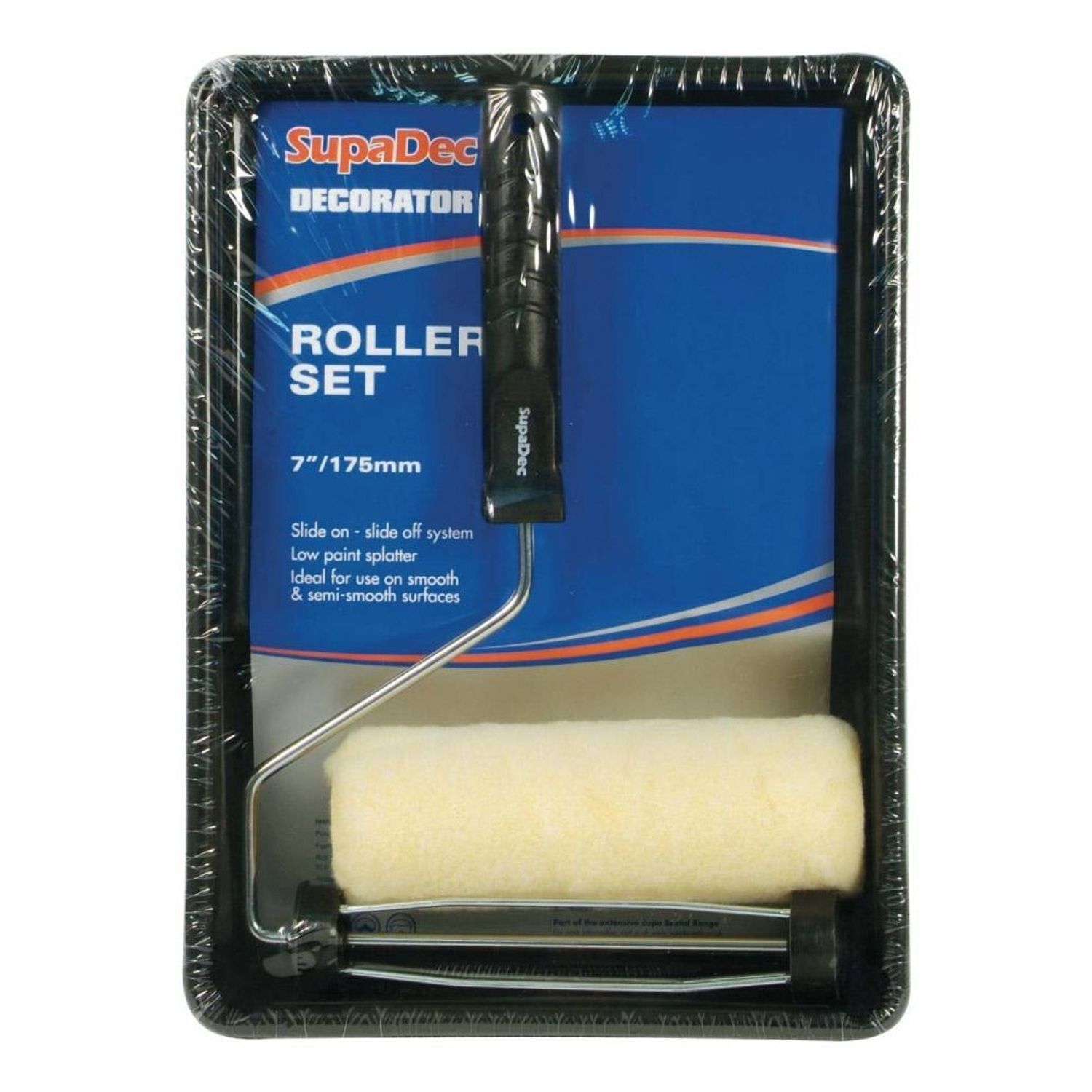 Supadec Low Splatter Paint Roller Set - Black/Yellow