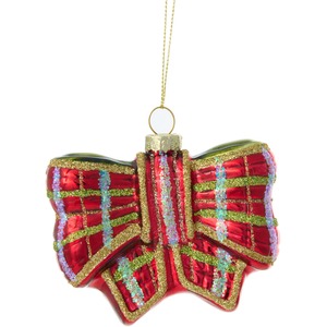 Tartan Bow Hanging Decoration