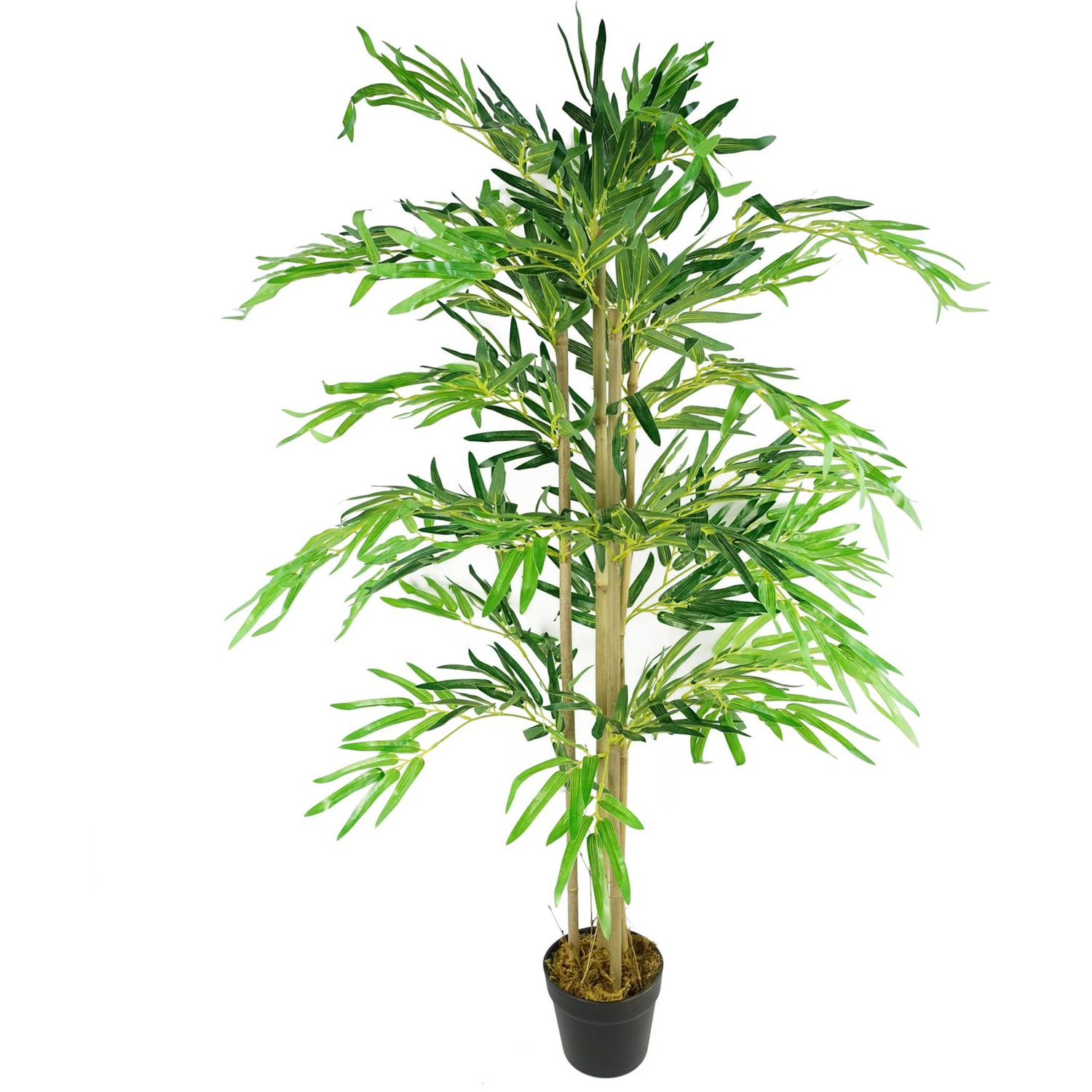 Artificial Bamboo Tree With Natural Canes 120cm - Green