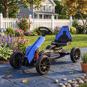 Kids Pedal Go Kart with Adjustable Seat EVA Wheels 370 286V00BU