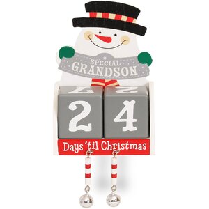 Pre-personalised Wood Advent Block Calendar - Over 80 Titles - Millie