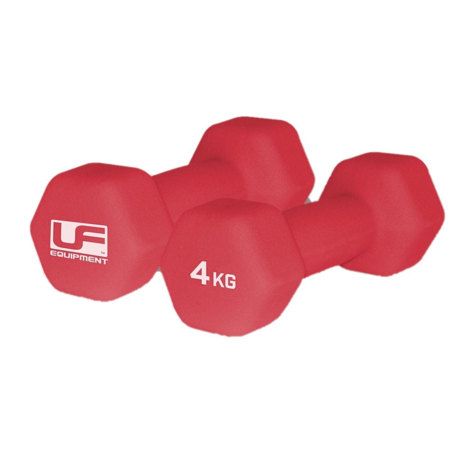 Urban Fitness Equipment Neoprene Hexagon Dumbell (Pack Of 2) - 4Kg