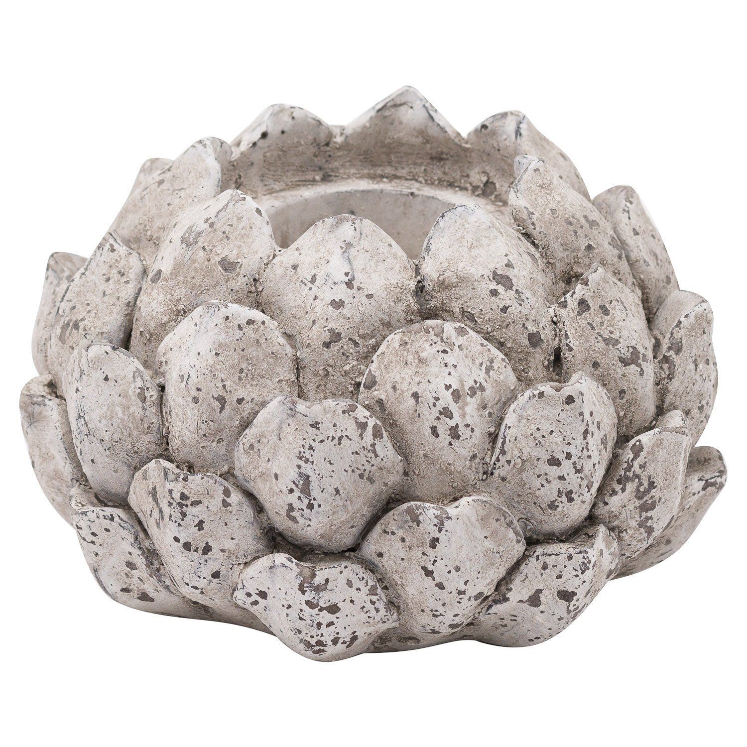 Hill Interiors Stone Effect Acorn Candle Holder - Stone