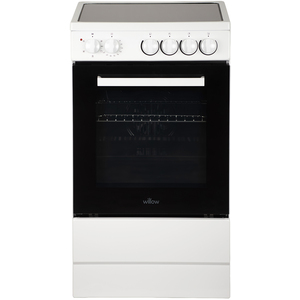 White 50cm Single Cavity Ceramic Cooker