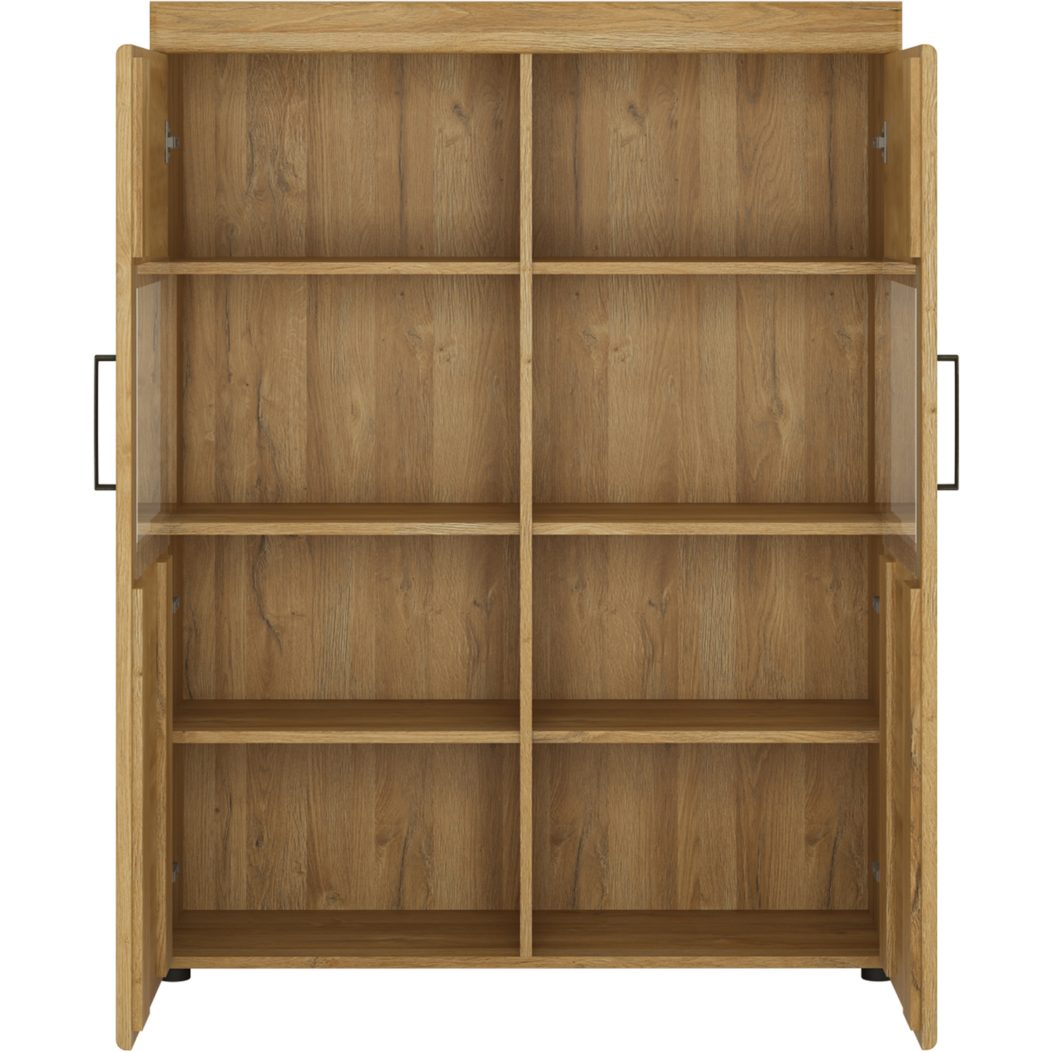 Furniture to Go - Cortina Display Cabinet - Grandson Oak - 2 Door - Image 3