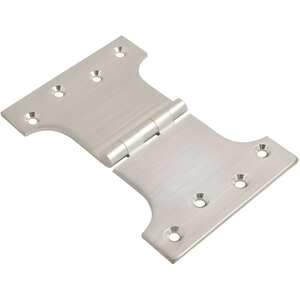 Dzina Heavy Duty Parliament Hinge (Satin Chrome, 5 x 3 x 4 inches)
