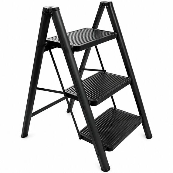 Step Ladder Compact Heavy-Duty Steel