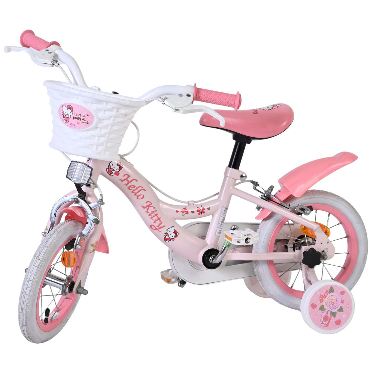 Hello Kitty 20535-Fw12uk 12-Inch Girls Children's Bike - Pink/White - Pink/White