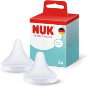 Silicone Anti Colic Flow Control Bottle Teats 6+ Months 2 Pack