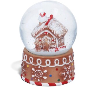 Musical Gingerbread House Christmas Snow Globe
