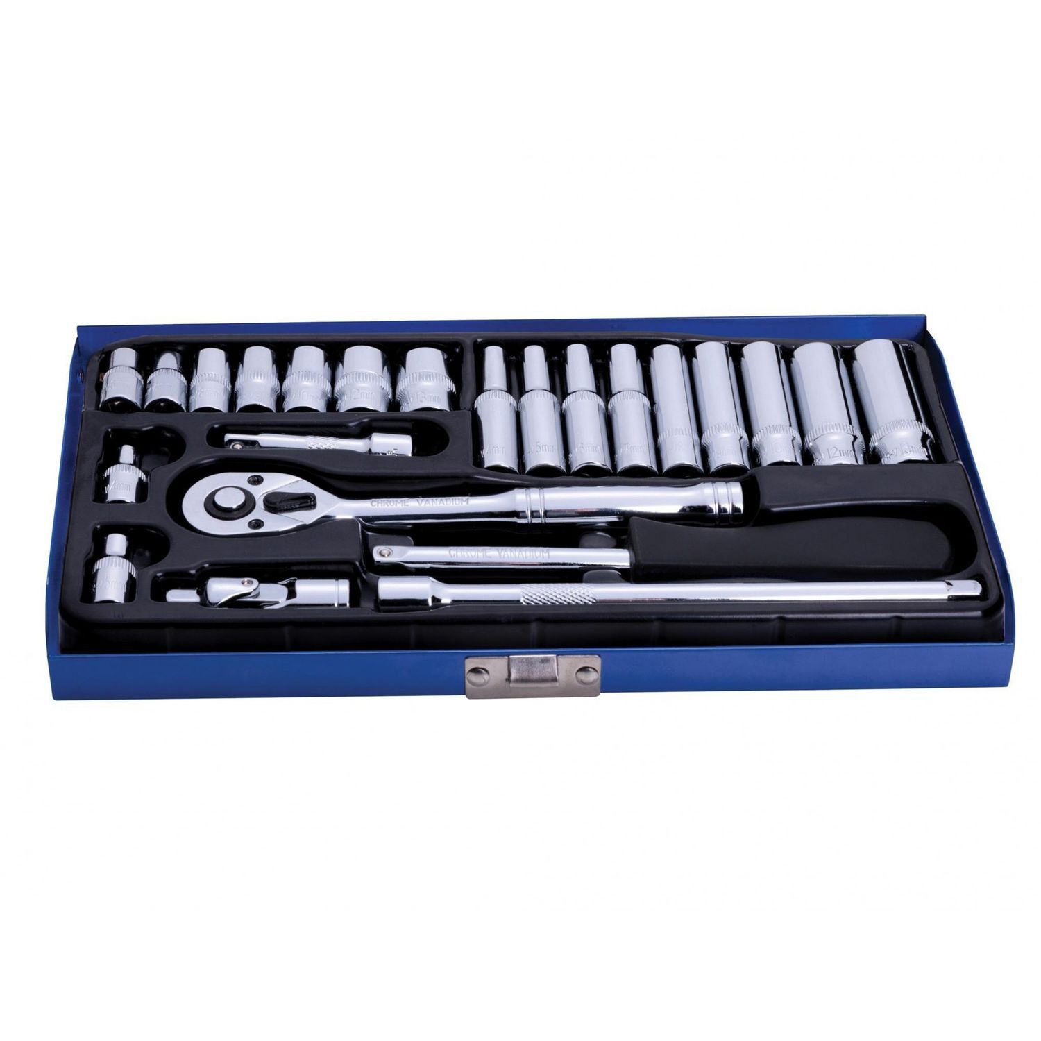 Bluespot Tools 1/4In Metric Socket Set, 24 Piece - Multi Colour