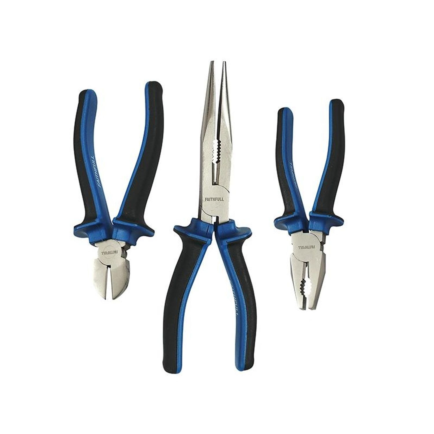 Faithfull Handyman Pliers Set, 3 Piece A - Multi Colour