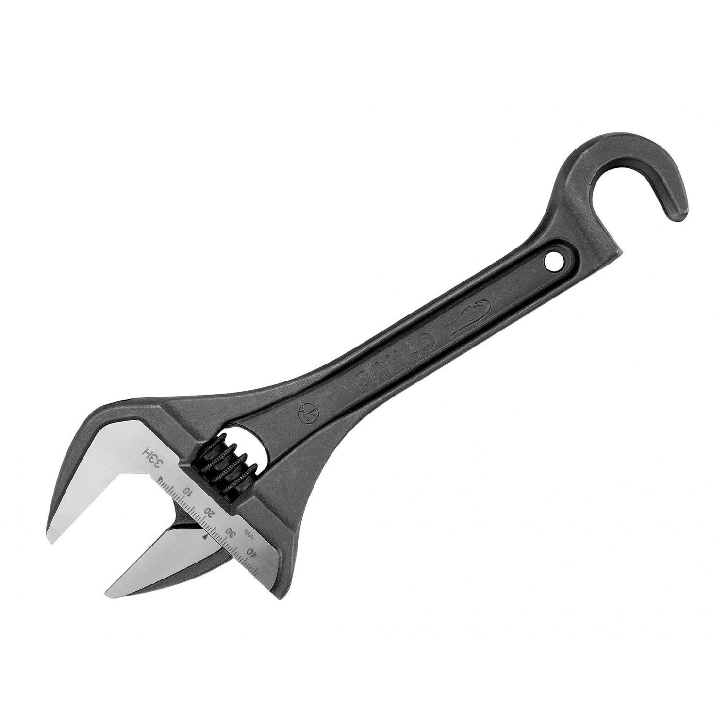 Bahco Wide Jaw Adjustable Wrench With Hook 254.5Mm A - Multi Colour