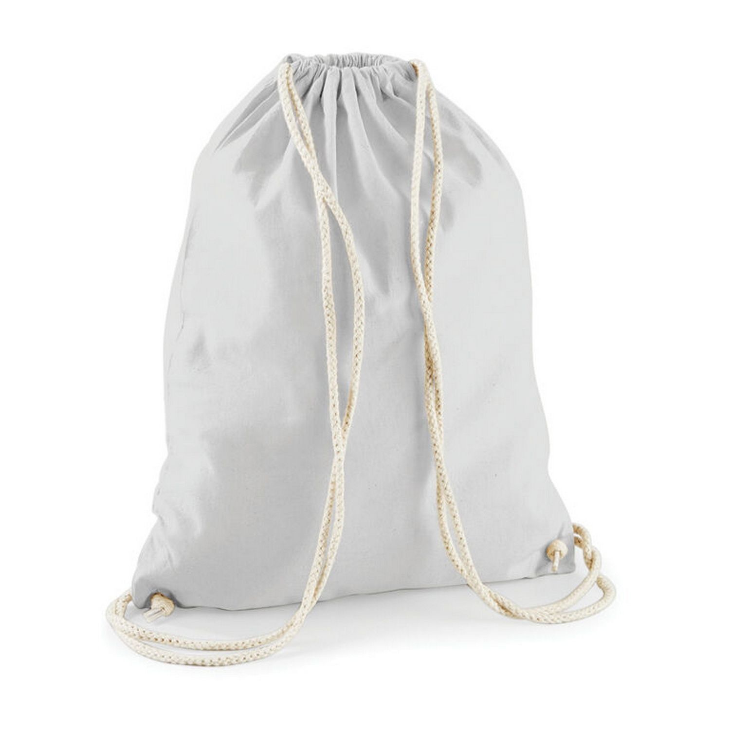 Westford Mill Drawstring Bag A - White