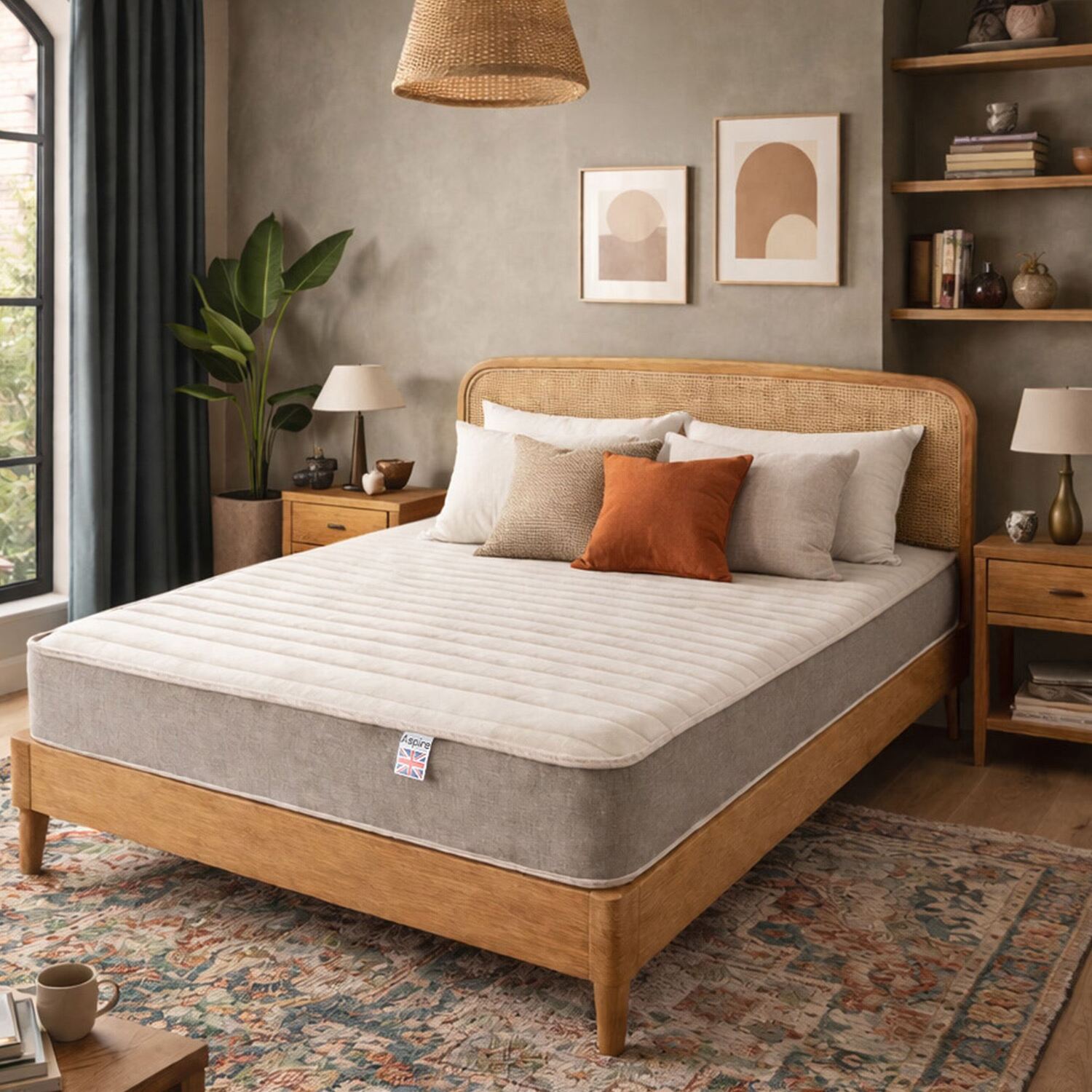 B&Q - Pocket+ Hybrid Memory Foam Mattress Medium Comfort Pocket Spring Mattress In A BoxEco Foam Support23Cm Depth - Image 3