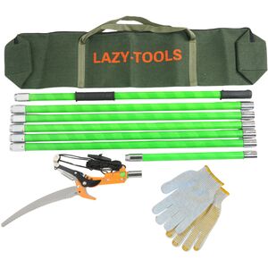 Manual Pole Saw Tree Pruner - 9M/30FT - Long Reach Pruning Saw with Scissor Head