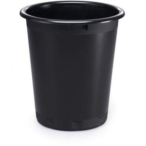 Plastic Recycling Waste Paper Bin - 13 Litre - Black