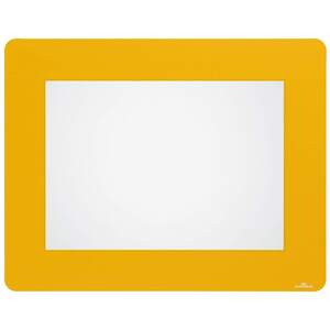 Adhesive Non Slip Floor Frame Label Holder - 10 Pack - A4 Yellow