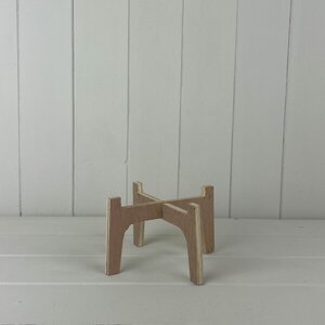Small Natural Slot-together (Flat Pack) Plant Stand For 12cm Pot