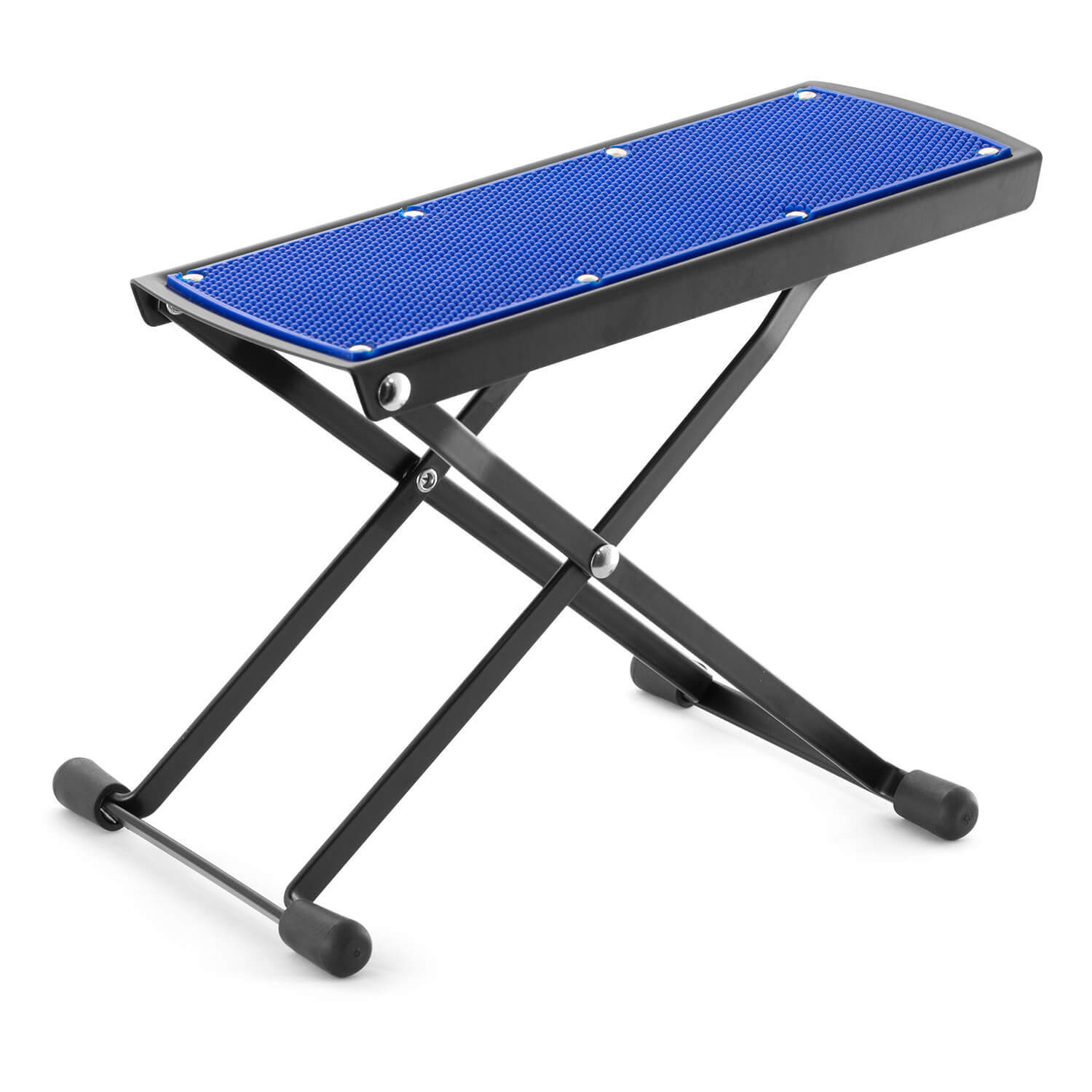 Tiger GST35-BL Guitar Footstool, Height Adjustable Folding Footrest - Blue | for Classical, Acoustic Electric Guitar - Image 2