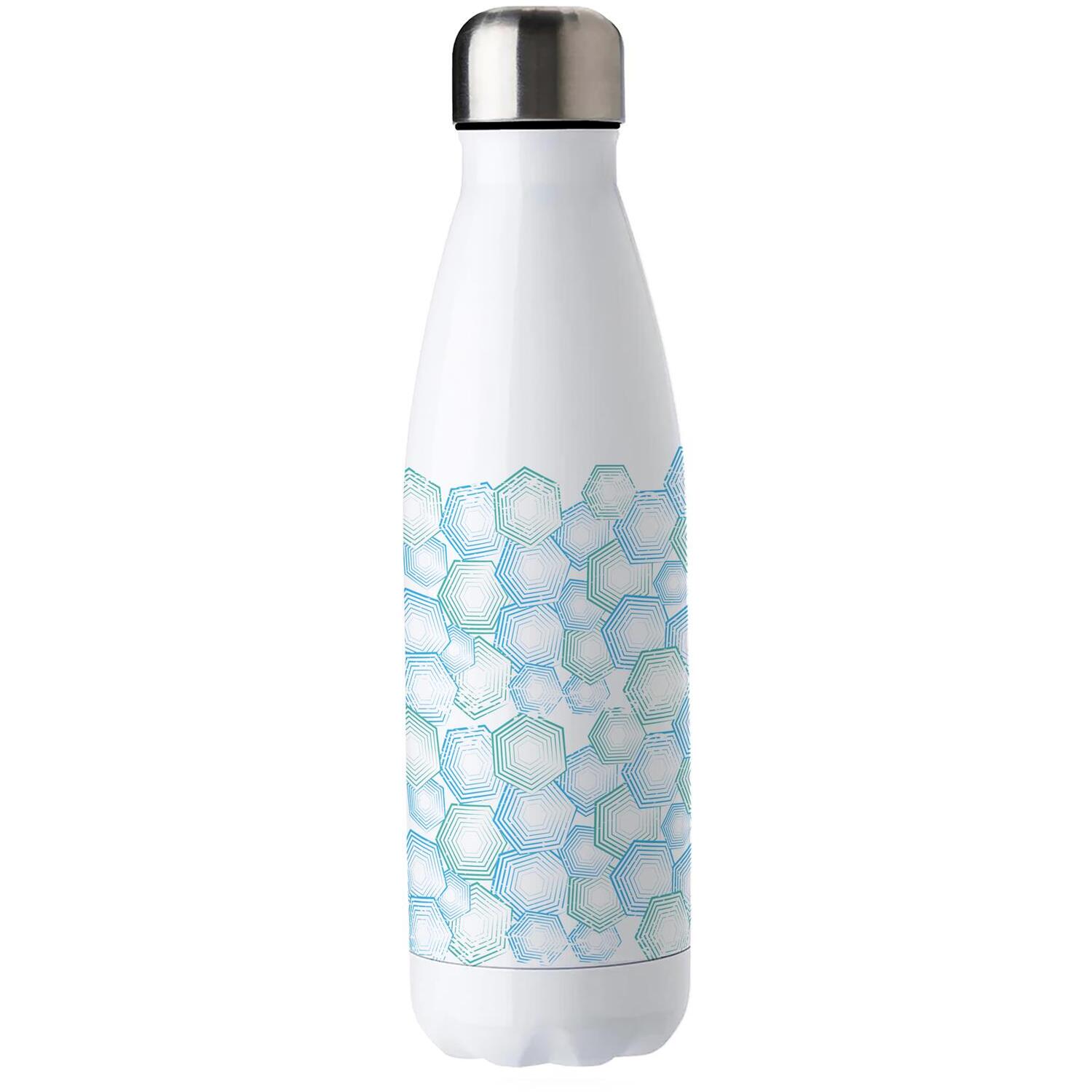 B&Q - Hexagons Stainless Steel Water Bottle - Image 2