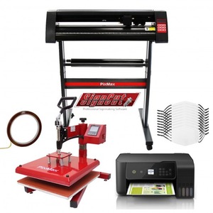 10 Face Masks, Swing Heat Press, Eco Tank Printer, Vinyl Cutter and Signcut Pro