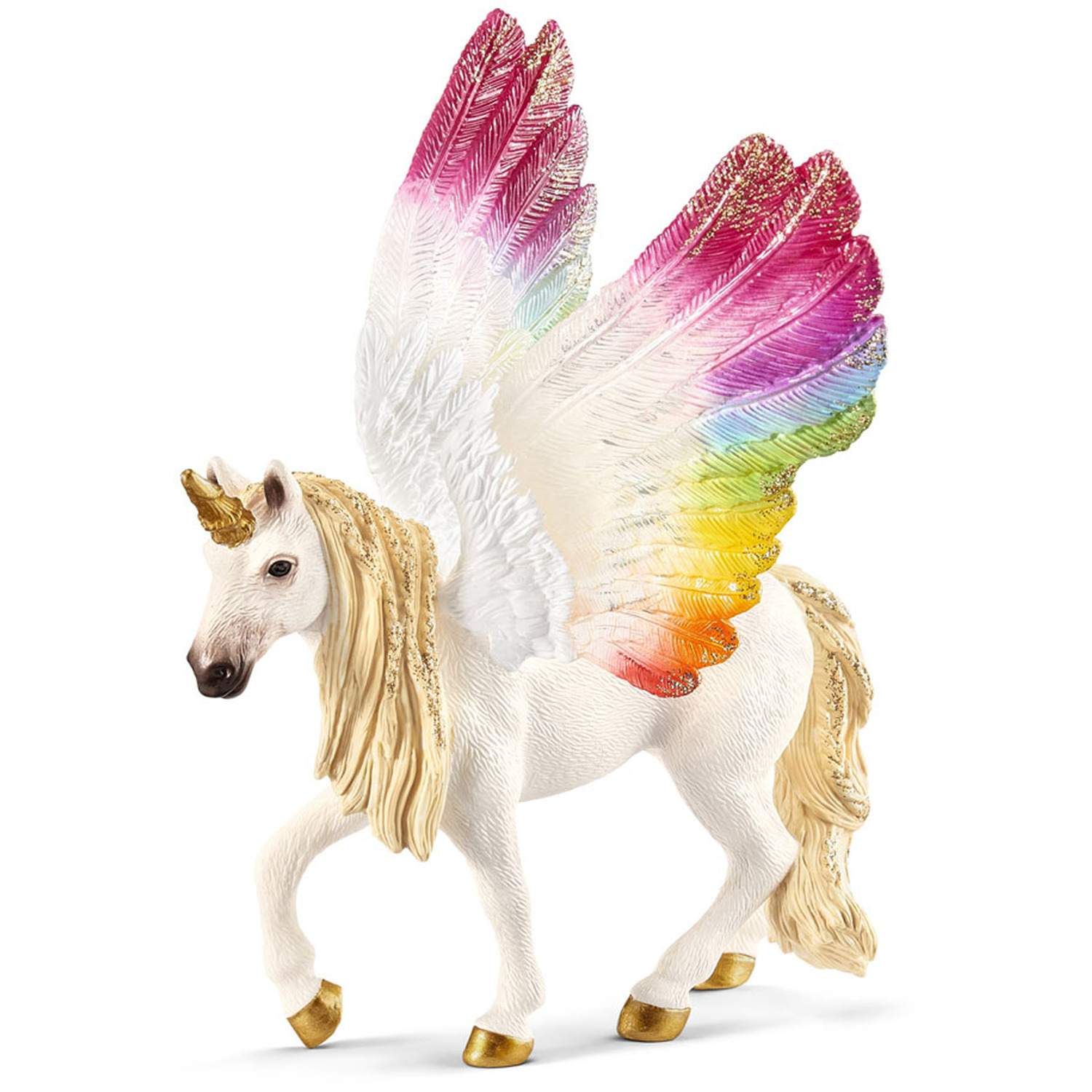 SCHLEICH Bayala Winged Rainbow Unicorn Toy Figure - Black