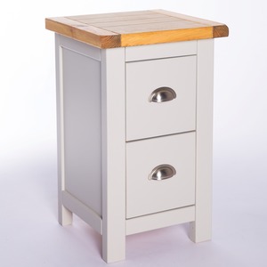 Argenta 2 Drawer Petite Bedside Cabinet