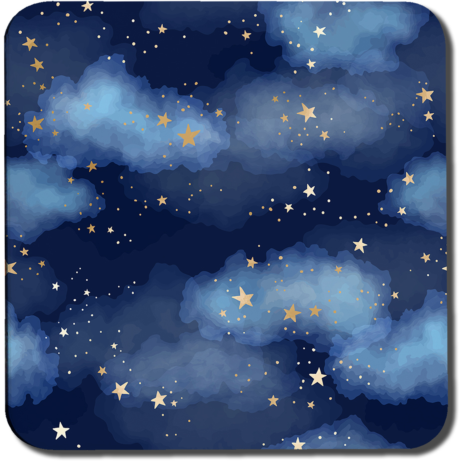 Constellations Coasters Dark Blue Sky With Gold Foil Constellations Coaster