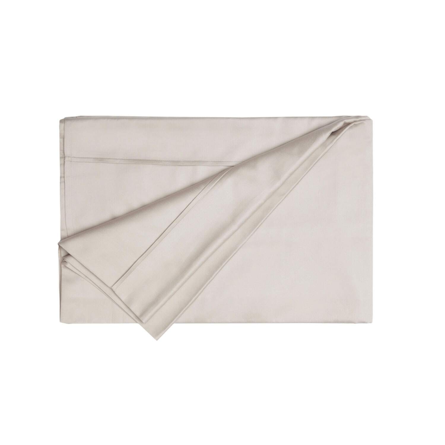 200 Thread Count Egyptian Cotton Flat Sheet - BM116 - Oyster / Double