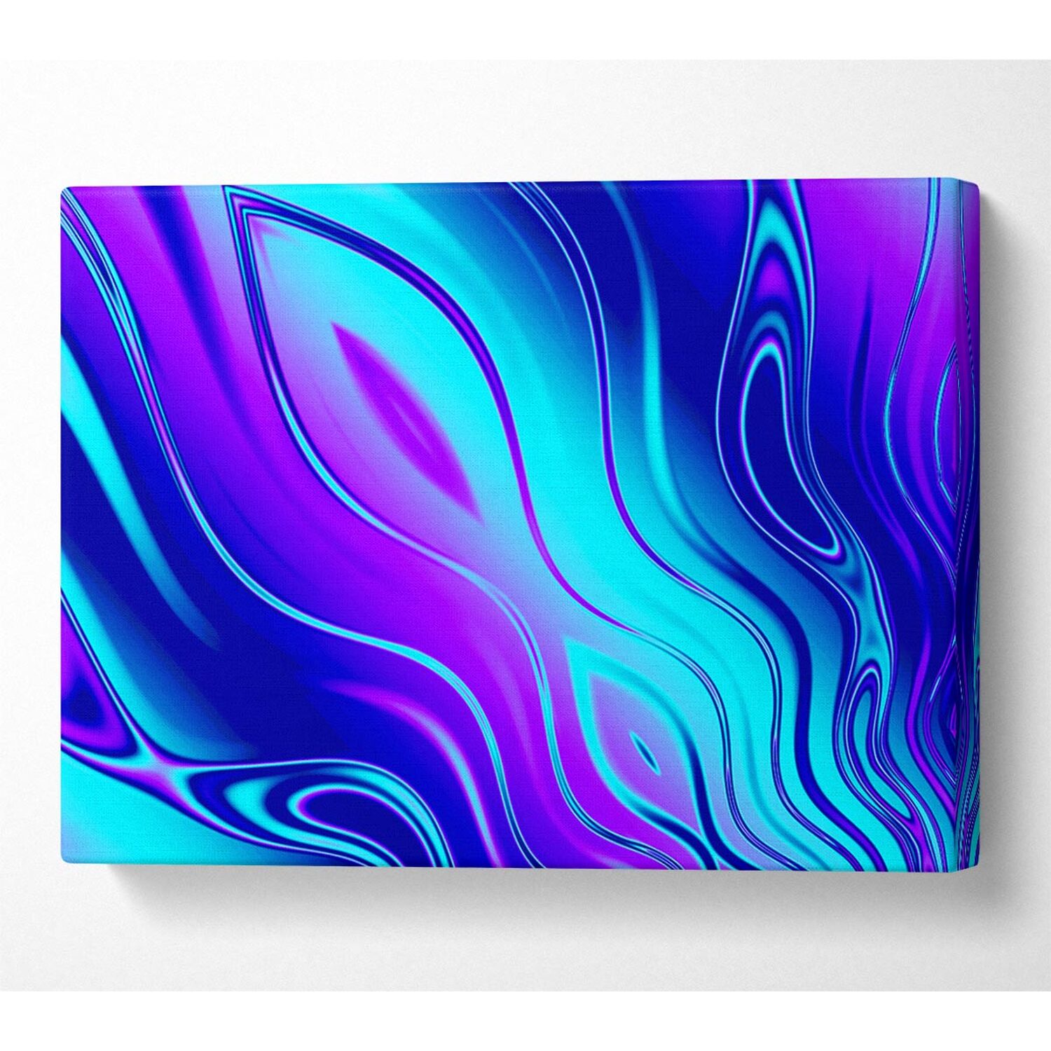 Wallart-Direct - Liquid Movement Canvas Print Wall Art - Yellow / 101.6cm thumbnail