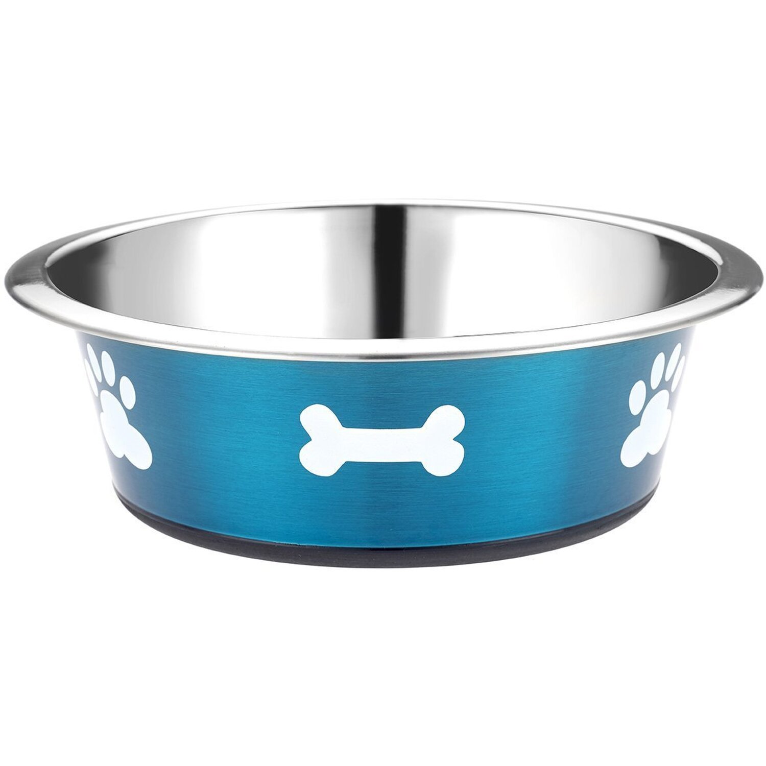 Classic Dog Bowl Posh Paws Pet Food Water - Blue