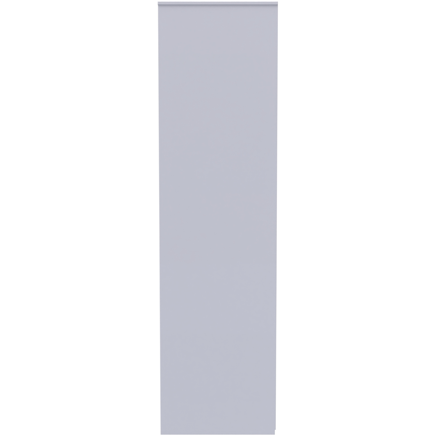 Diego Ready Assembled Tall Plain Wardrobe - White Matt