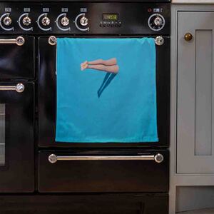 Swimming Dive Kitchen Towel