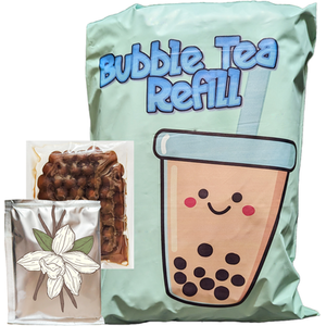 Bubble Tea At Home Vanilla Powder and Boba Balls