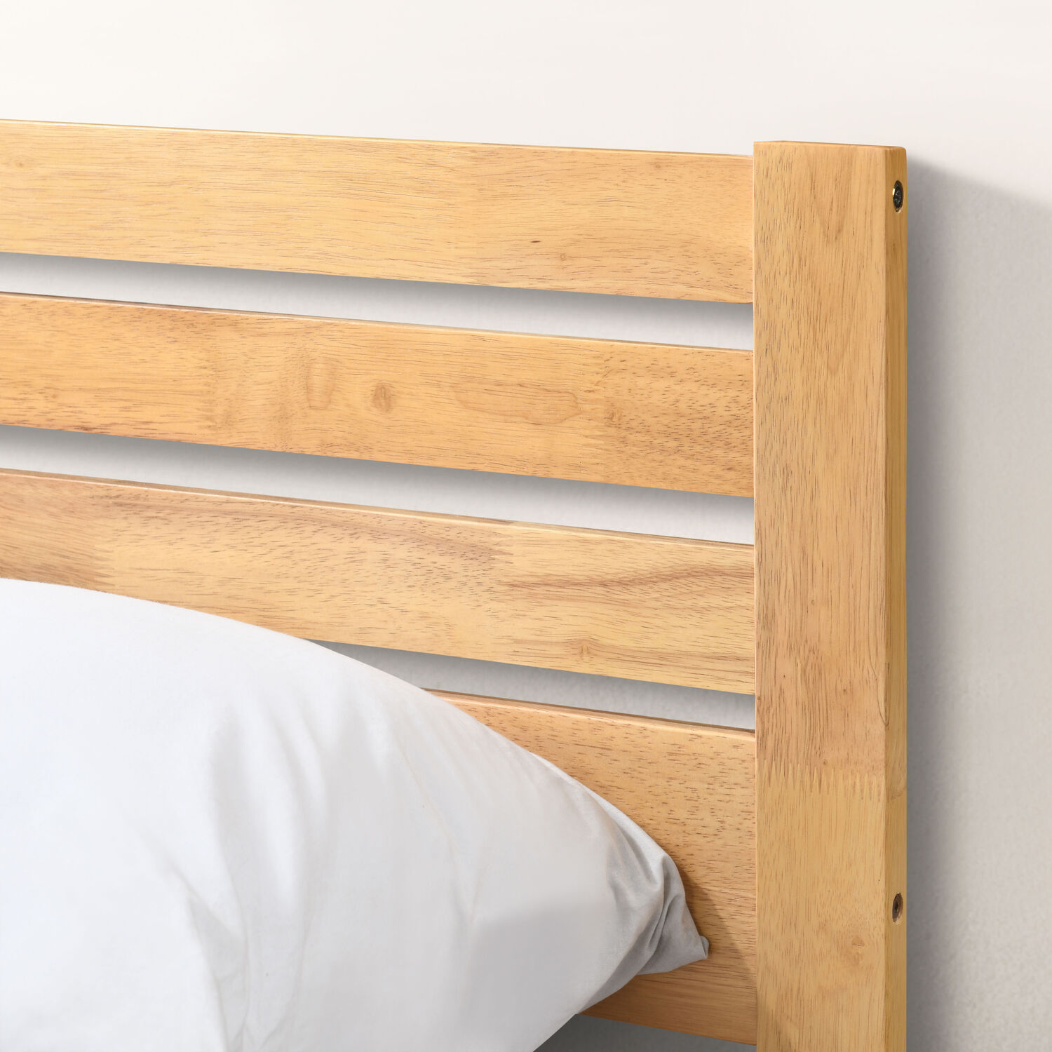 Dylan Solid Rubber Wood King Size Bed Frame - Natural Oak