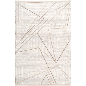 Geometric Fringed Area Rug