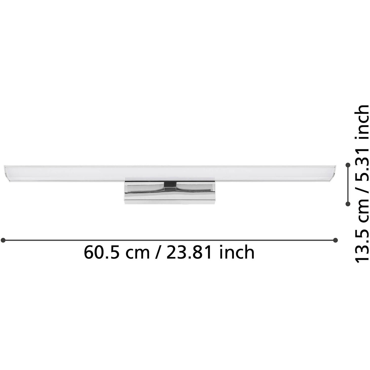 Eglo Tabiano-z Chrome Steel Smart Control Colour Changing Led Mirror Light - White