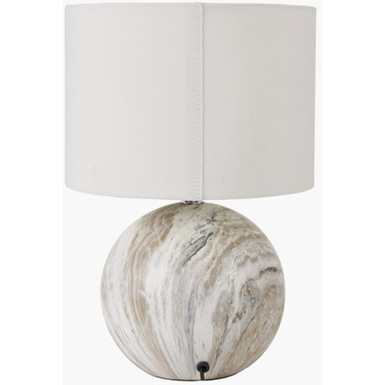 Stone Effect Ceramic Table Lamp - Cream