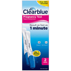 White Pack of 2 Clearblue Pregnancy Tests shot 5266766
