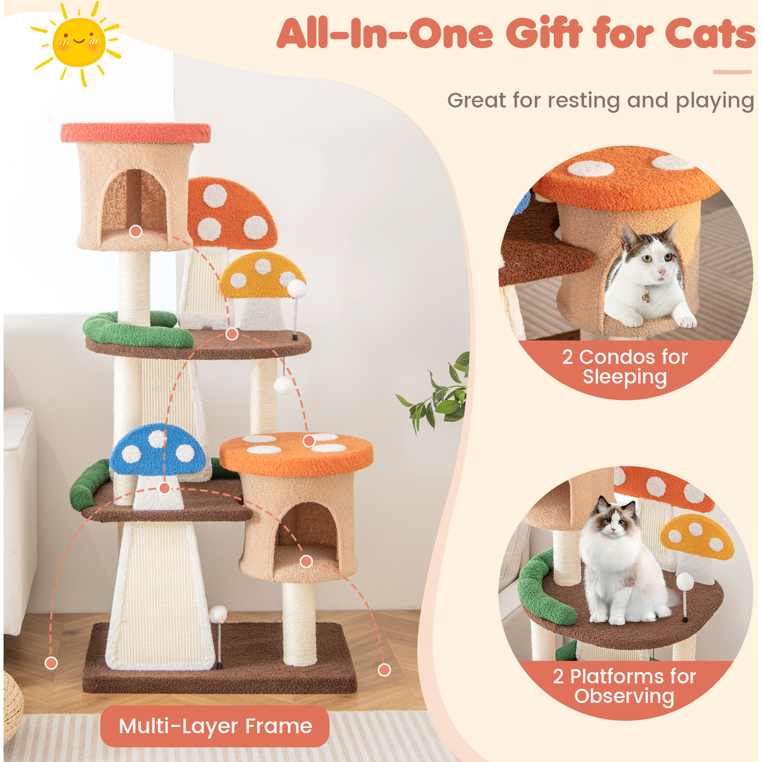 4-In-1 Cat Activity Center