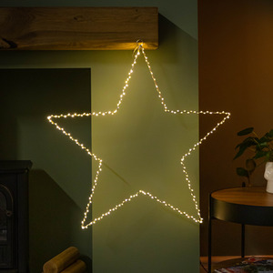 Light up Dewdrop Christmas 2D Star with 230 LEDs