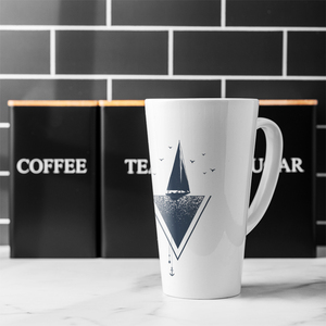Sailboat At Sea Latte Mug