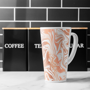 Rose Gold Marble Latte Mug