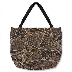 Geometric Triangles With Patterns Tote bag